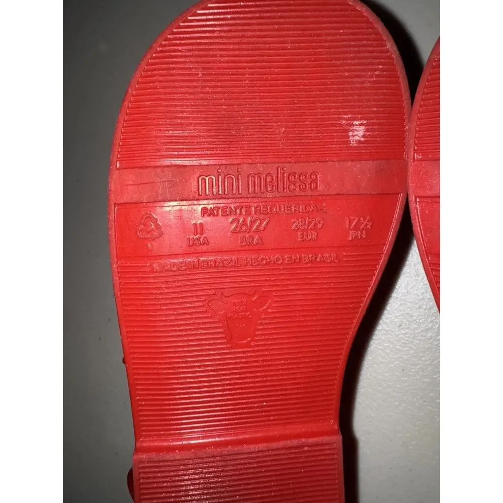 Mini Melissa Girls 11 Bow Sandal Summer Vacation Resort Travel Casual